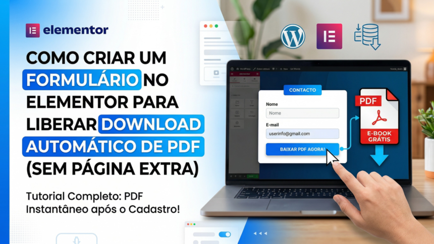 Como Criar um Formulário no Elementor para Liberar Download Automático de PDF (Sem Página Extra)