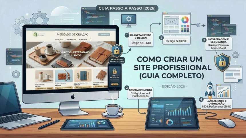 como criar um site profissional
