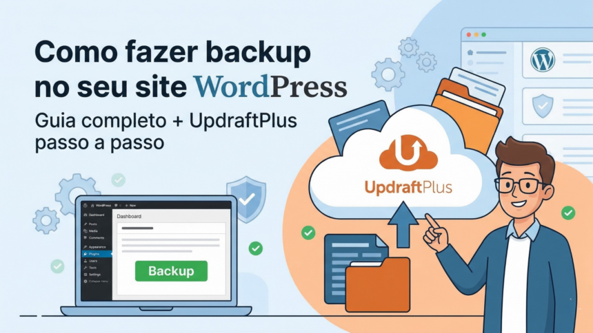 Como fazer backup no seu site WordPress (guia completo + UpdraftPlus passo a passo)
