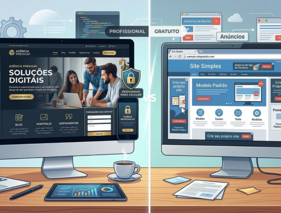Diferença entre site profissional e site gratuito diferença entre site profissional e site gratuito